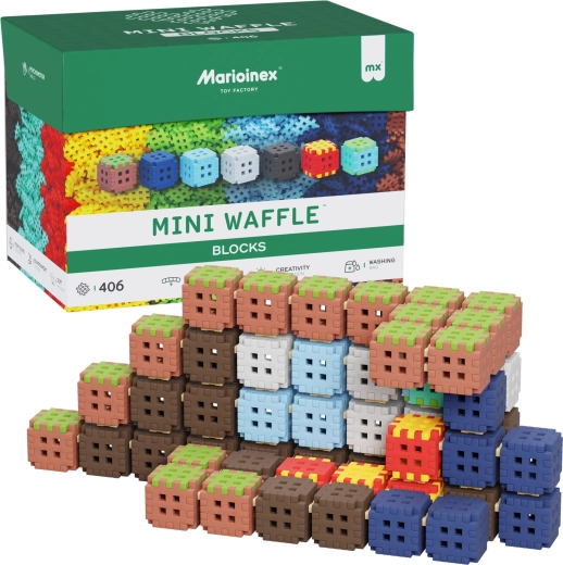 Mini Waffle Blocks építőkészlet 406 darabos Marioinex