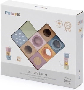 Viga Toys PolarB fa érzékelő kockák effektekkel – 8 db