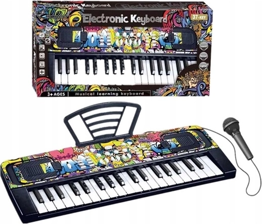 Gyermek elektronikus orgona mikrofonnal (37 billentyű)