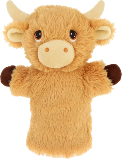 Plüss kézbáb Hegyvidéki Tehén