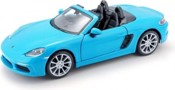 Porsche 718 Boxster kék modellautó 1:24 méretarányban