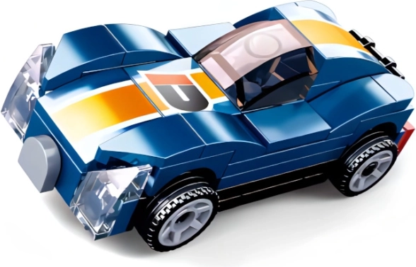 Sluban Felhúzható Kék Sportkocsi