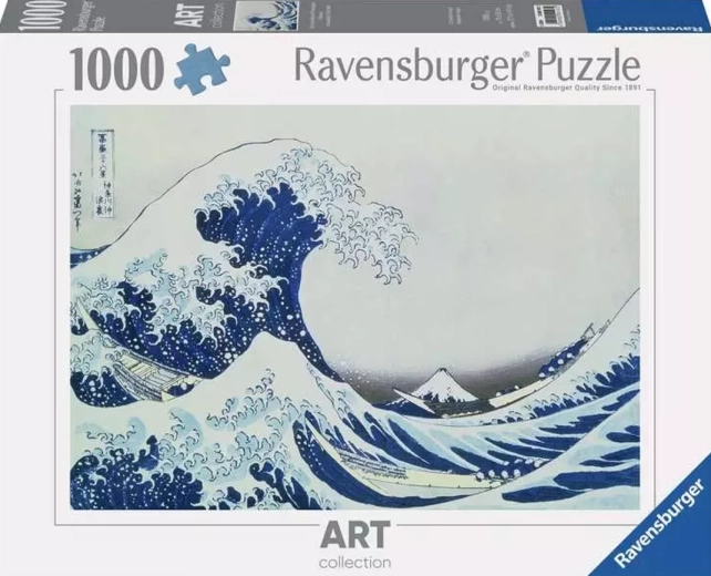 Ravensburger puzzle Art Collection: A nagy hullám Kanagawa partjainál 1000 darab
