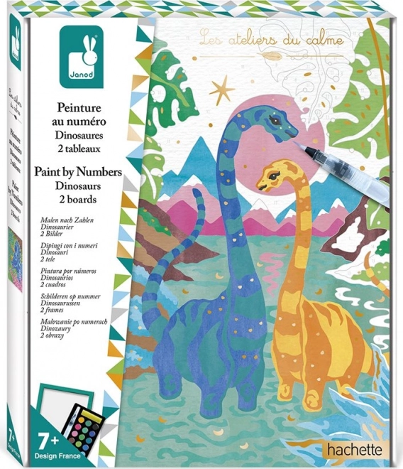 Számozott kifestő – dinoszauruszok a JANOD-tól