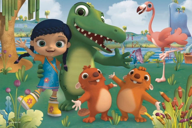 Trefl puzzle Wissper és állatbarátai maxi 24 darab