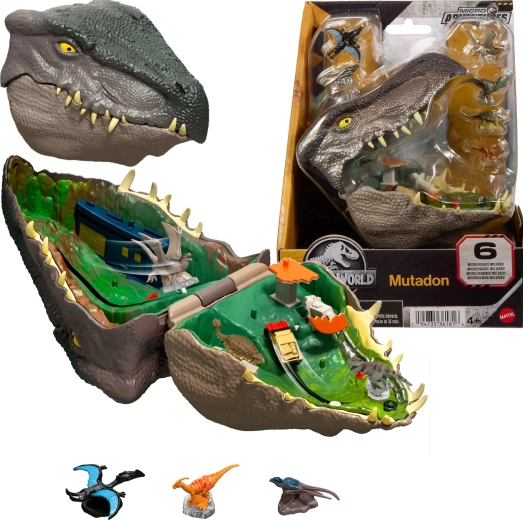 Jurassic World kompakt mikro kaland játékszett – Mutadon 6 mikrofigurával