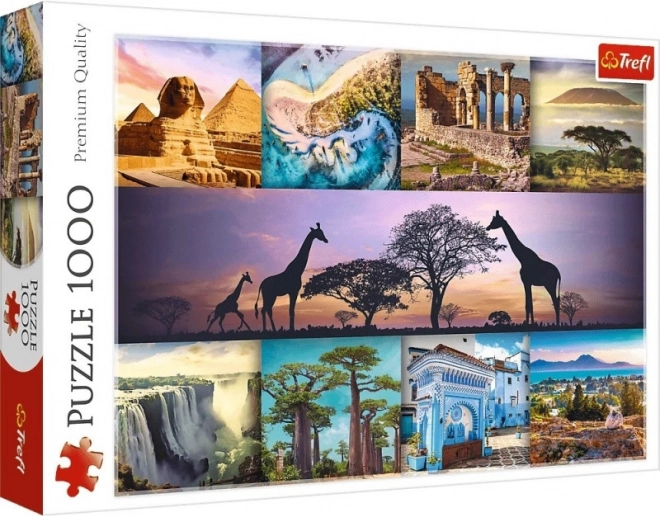 Trefl Puzzle 1000 darab - Afrika Kollázs