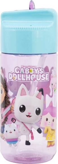 Gyerek vizespalack szívószállal Gabby's Dollhouse