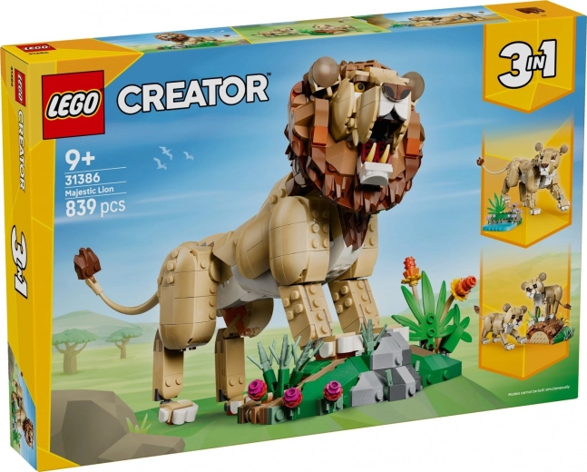 LEGO Creator 3 az 1-ben vadállatok: Büszke oroszlán