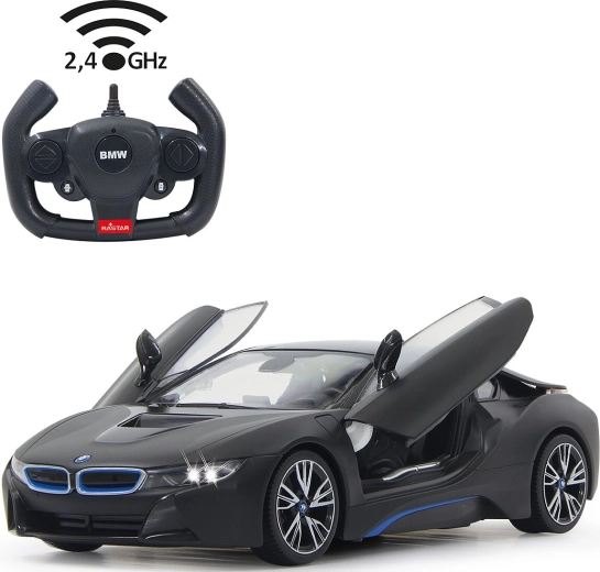 Jamara BMW i8 RC autó 1:14 fekete, 2,4 GHz