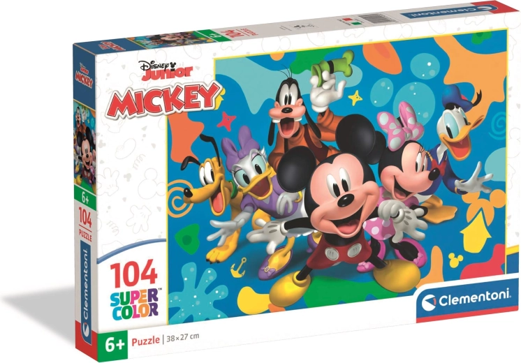 Clementoni puzzle 104 darabos Disney MICKEY ÉS BARÁTAI