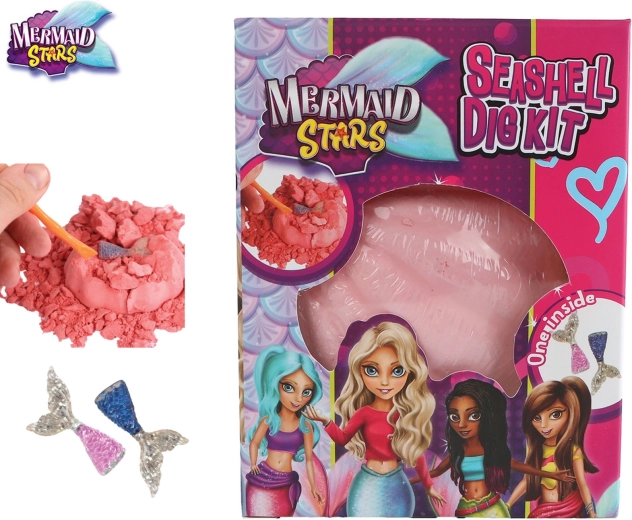 Kreatív készlet: vésd ki a tengeri sellő díszt Mermaid Stars – 1 darab