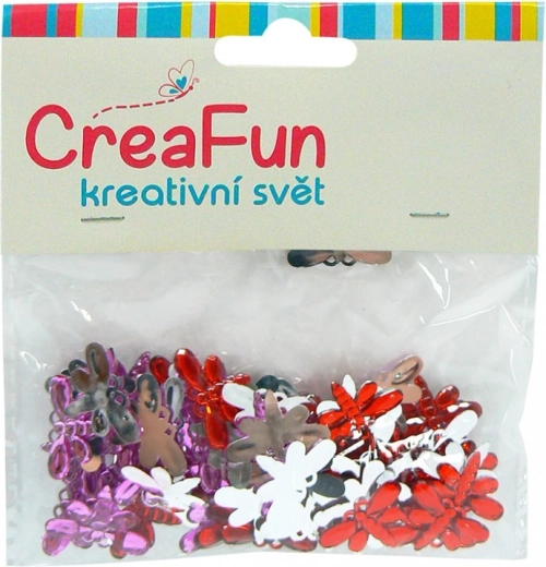 Dekoratív gyémántok Szitakötő 12 × 20 mm, 8 darabos készlet