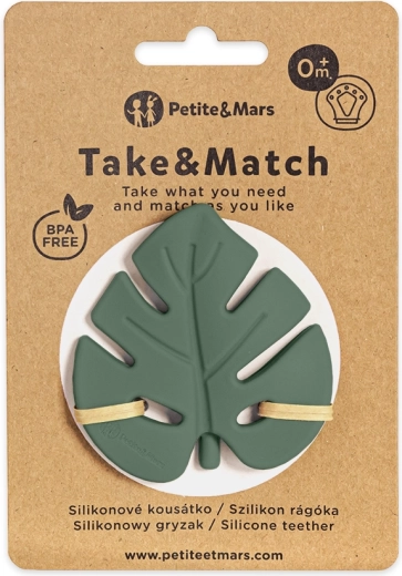 Szilikon rágóka PETITE & MARS Take & Match Misty Green