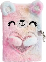 Plüss napló macival és zárral