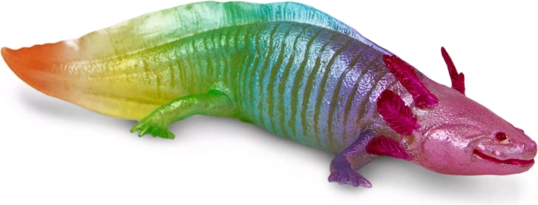 Safari Ltd. szivárványszínű axolotl figura - 1 db