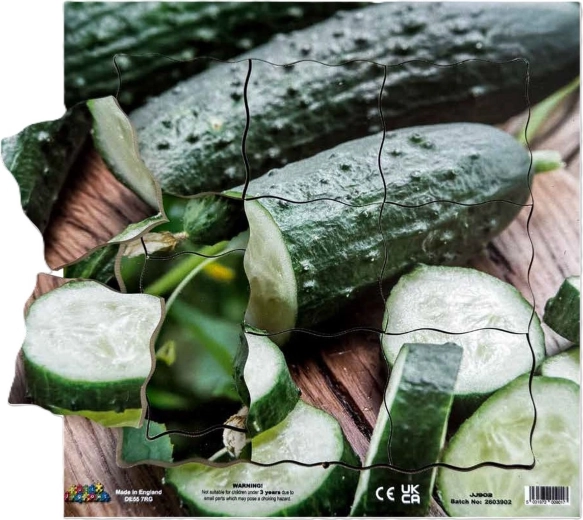 Just Jigsaws uborka és vegetatív növekedési szakaszai – 19 darabos fa rétegelt puzzle