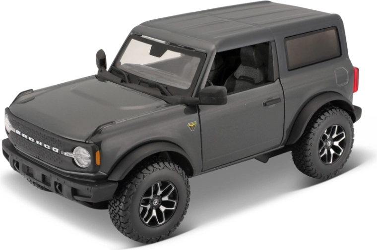 Maisto 2021 Ford Bronco – fém autómodell 1:24, metál sötétszürke