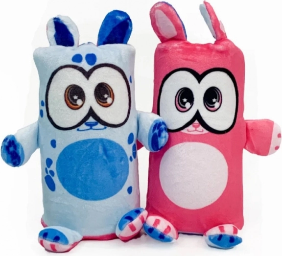 Kétoldalas plüss játék kutya/macska Dublusie