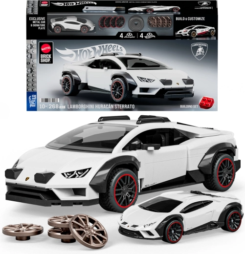 Mattel Brick Shop Hot Wheels Speed Series Lamborghini Huracán Sterrato építőkészlet