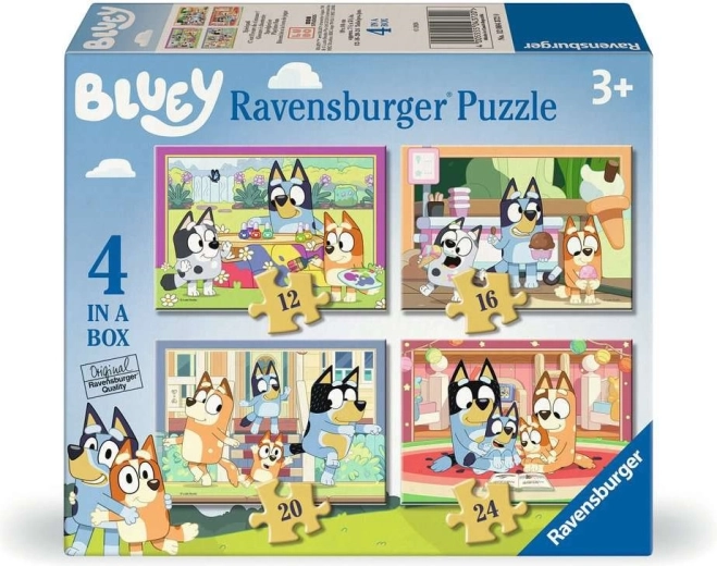 Ravensburger puzzle Bluey 4 az 1-ben (12, 16, 20, 24 darab)