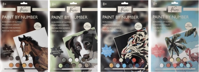 Számozott kifestő – ló, A4-es gyerek készlet