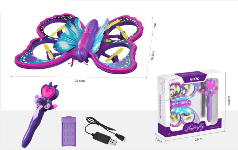 Varázspálcával irányítható pillangó drón