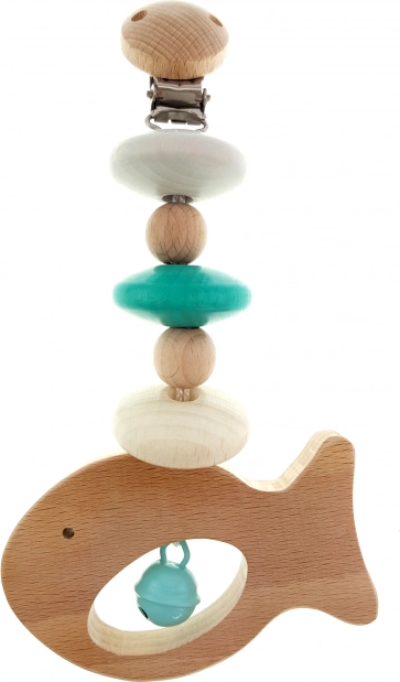 Babatős segítsége Lakkozott Türkiz Halacska