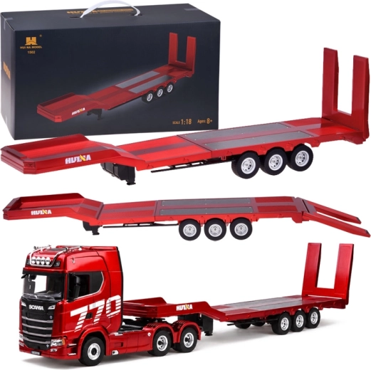 Huina 1502 RC pótkocsi-platform a Scania 1501-hez, 1:18 méretarány