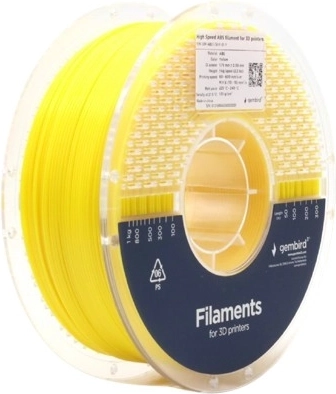 ABS filament High Speed 1,75 mm, 1 kg, sárga