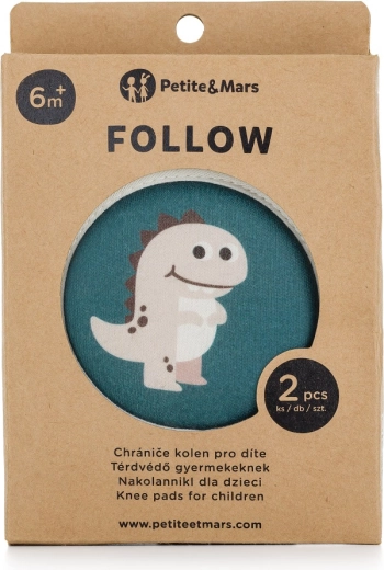 Petite&Mars rugalmas térdvédők kúszáshoz Follow Misty Green