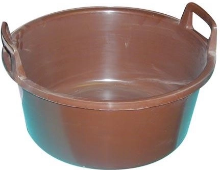 Műanyag vödör fülekkel, 43 cm, fehér, 15 l