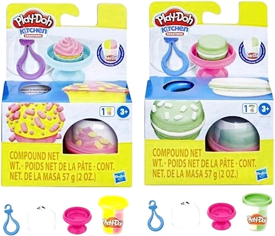 Play-Doh cupcake-ek és makaronok – kreatív gyurmakészlet sütéshez