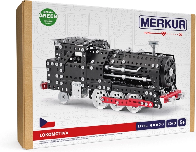 Merkur mozdony fém építőkészlet