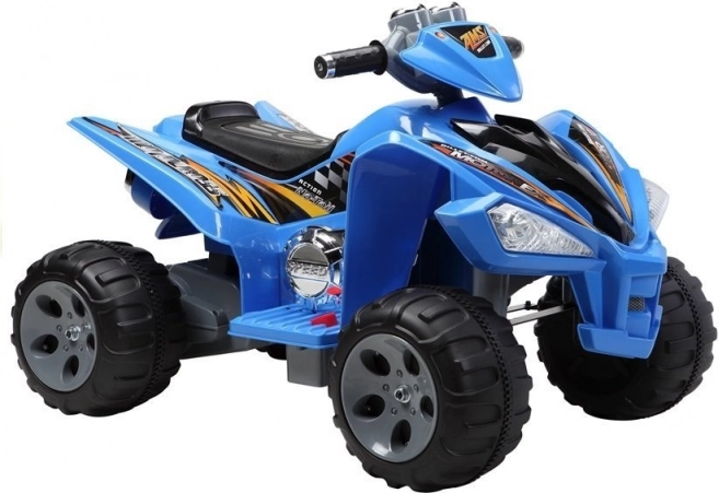 Kék akkumulátoros quad nagy kerekekkel