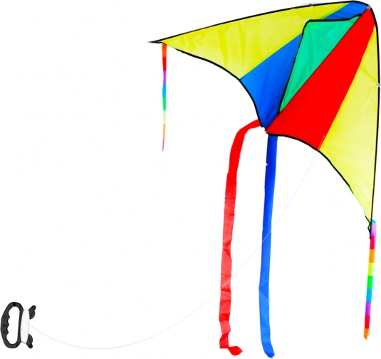 Színes repülő sárkány 110 × 63 cm, fogantyúval