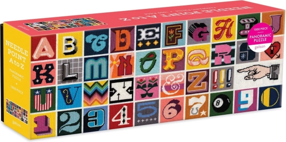 Galison panorámás puzzle Hímzés A-tól Z-ig 1000 darab