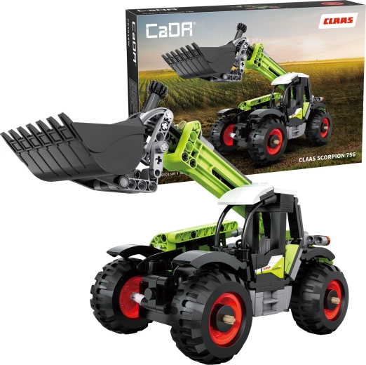 CaDA teleszkópos rakodó Claas Scorpion 756 – 401 darabos építőkészlet