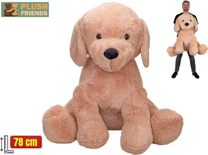 Plush Friends bézs plüsskutya 78 cm