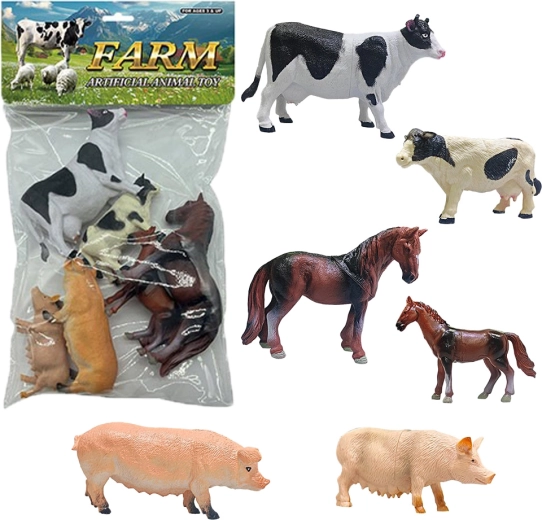 Farmállat figurakészlet – 6 db