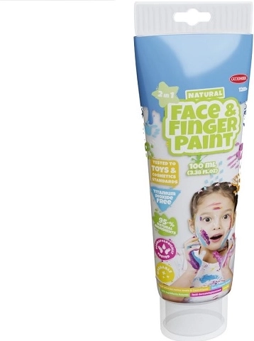 Boti Natural fehér 2 az 1-ben ujjfesték és arcfesték 100 ml