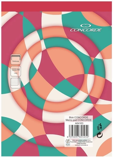CONCORDE A5 vonalas tömb 8 mm, 50 lap