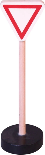 BABU fa közlekedési tábla – Elsőbbségadás kötelező