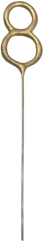 8-as alakú arany csillagszóró 15 cm - 1 db