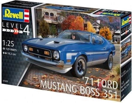 Műanyag autómakett 71 Ford Mustang Boss 351 1/25