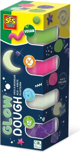 Sötétben világító gyurma Feel good 4 × 90 g