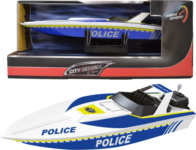 City Service Car rendőrségi gyors távirányítós csónak 1:14