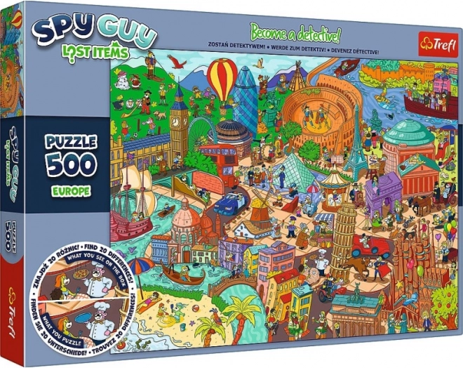 Puzzle 500 darabos Spy Guy Lost Items Európa