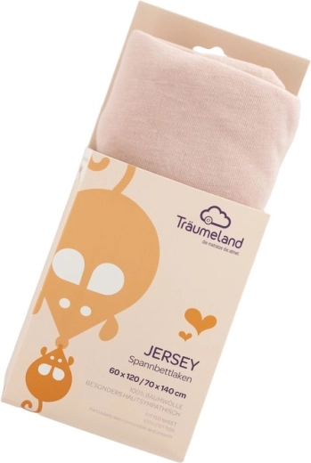 Träumeland jersey lepedő UNI Rose Smoke