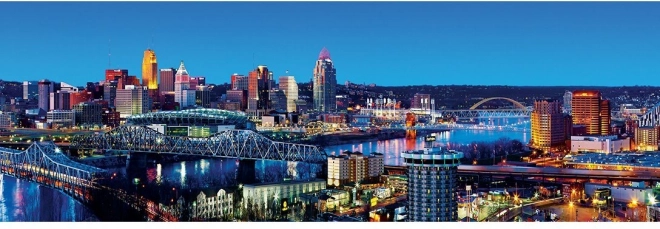 MASTERPIECES panoráma puzzle Cincinnati, Ohio 1000 darab